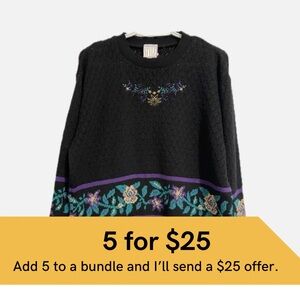 Vintage, Style Guides lightweight knit boxy sweater.